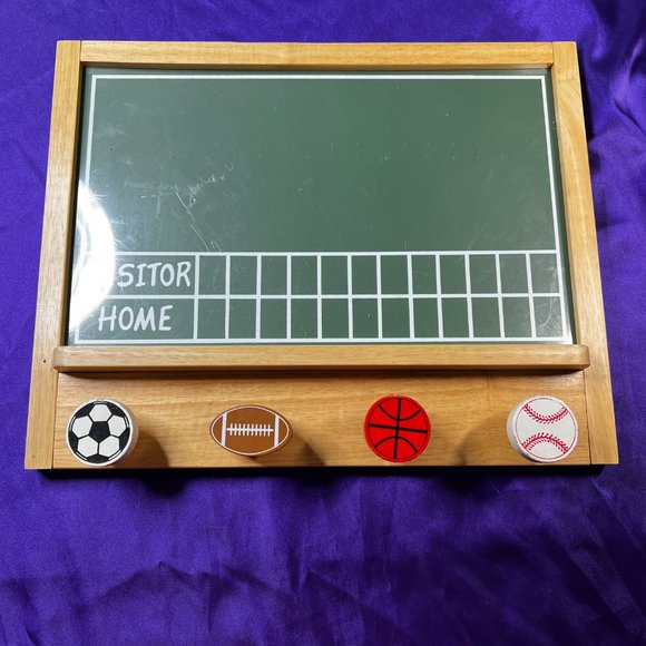 Toys New Sport Score Board For Kids Jute Memo Board One Side Boards